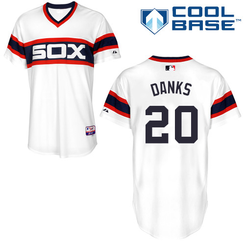 Jordan Danks #20 MLB Jersey-Chicago White Sox Men's Authentic Alternate Home Baseball Jersey